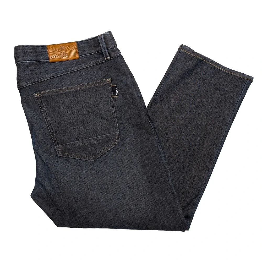 PSYCHO BUNNY Men's Denim Jeans Blue Gray ~ 40 x 29